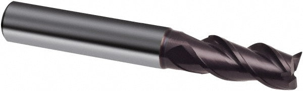 Guhring 9038910030000 Corner Chamfer End Mill 3.00 mm Dia, 8.00 mm LOC, 3 Flute, Solid Carbide