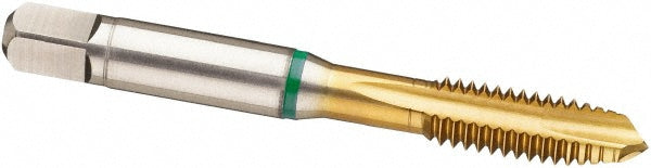 Guhring 9039860095250 Spiral Point Tap 3/8-16, UNC, 3 Flutes, Plug, H11, Cobalt, TiN Finish