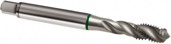 Guhring 9008890025000 Spiral Flute Tap M2.50 x, 0.45, Metric, 3 Flute, Modified Bottoming, 6H Class of Fit, Cobalt, Bright/Uncoated