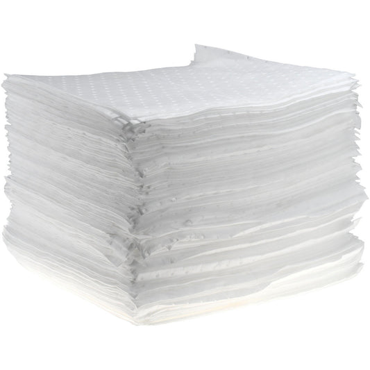 PRO-SAFE Q200SMS Sorbent Pad Oil Only Use, 15" Wide, 17" Long, 32 gal, White