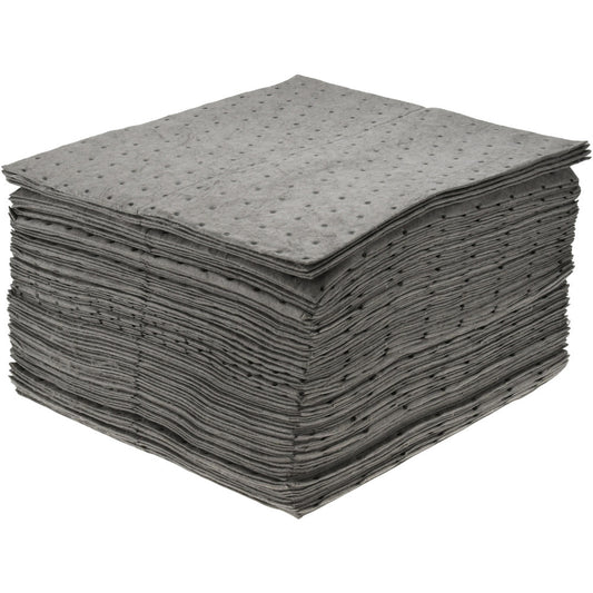 PRO-SAFE UQEP100 Sorbent Pad Universal Use, 15" Wide, 17" Long, 30 gal, Gray
