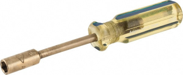 Ampco ND-5/16 Nut Driver 5/16" Drive, Solid Shaft, Ergonomic Handle, 6-7/8" OAL
