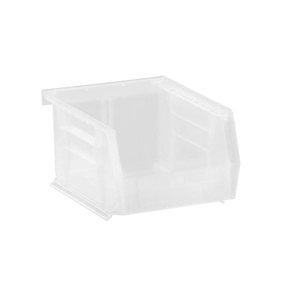 Quantum Storage QUS210CLCS Plastic Hopper Stacking Bin Clear
