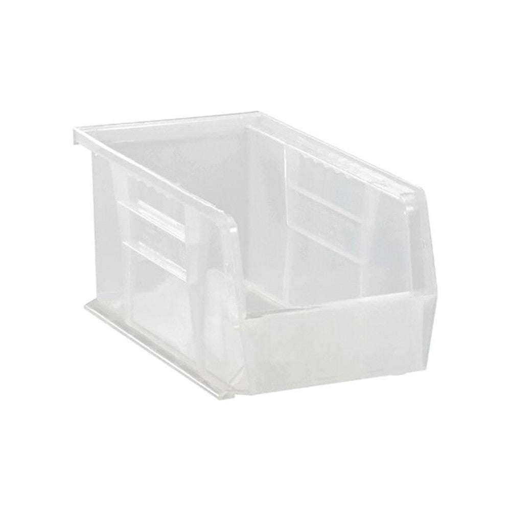 Quantum Storage QUS230CLCS Plastic Hopper Stacking Bin Clear