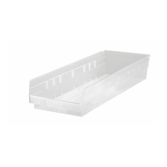 Quantum Storage QSB114CLCS Plastic Hopper Shelf Bin Clear