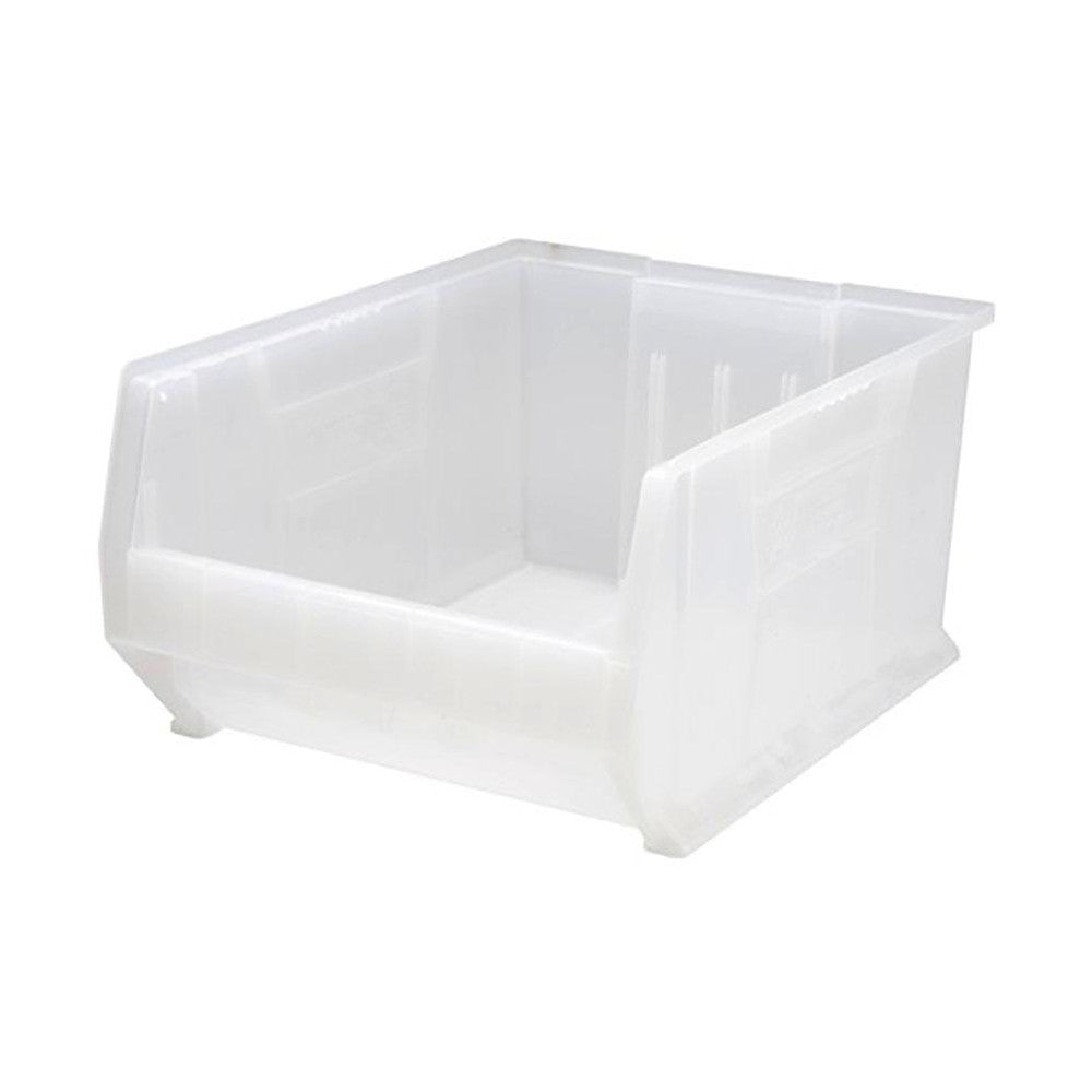 Quantum Storage QUS955CL Plastic Hopper Stacking Bin Clear