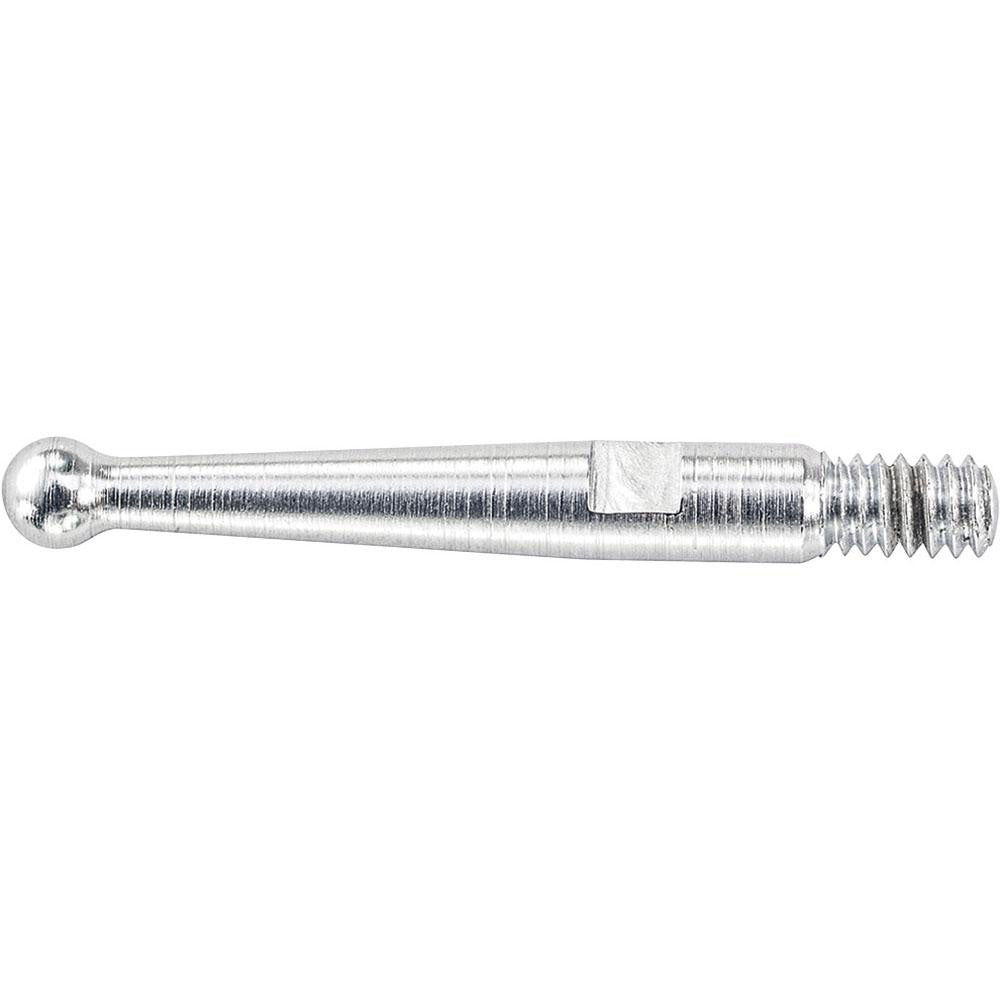 Starrett 72443 Test Indicator Ball Contact Point 2 mm Ball Dia, 15.88 mm Contact Point Length, Steel