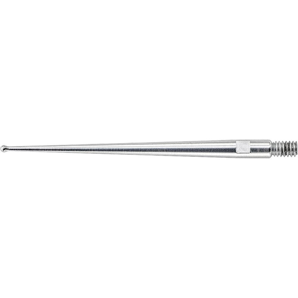 Starrett 72444 Test Indicator Ball Contact Point 2 mm Ball Dia, 33.34 mm Contact Point Length, Steel