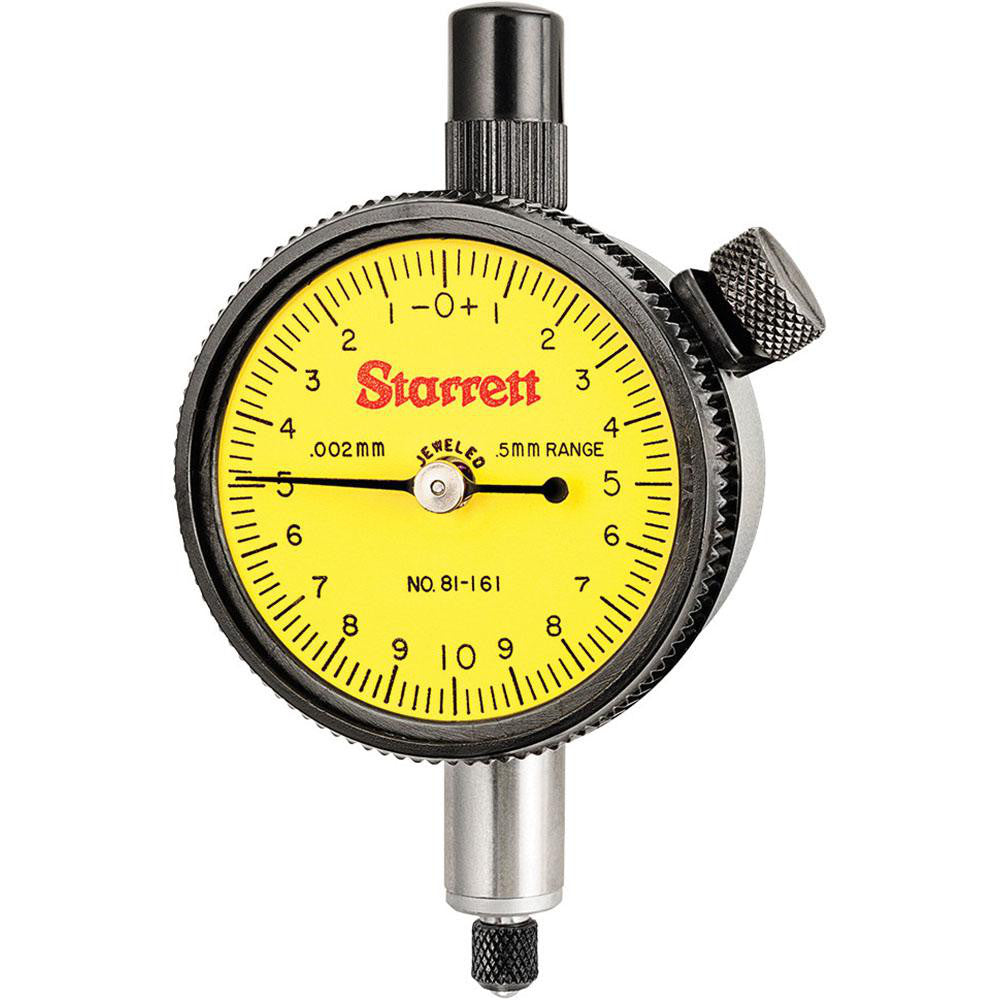 Starrett 56043 Dial Drop Indicator 0 to 0-10-0 Dial Reading, 1-11/16" Dial Dia