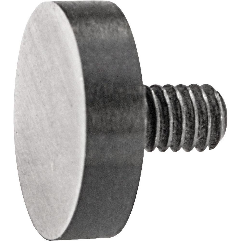 Starrett 70805 Drop Indicator Flat Contact Point #4-48, 9.53 mm Dia, 2.58 mm Contact Point Length