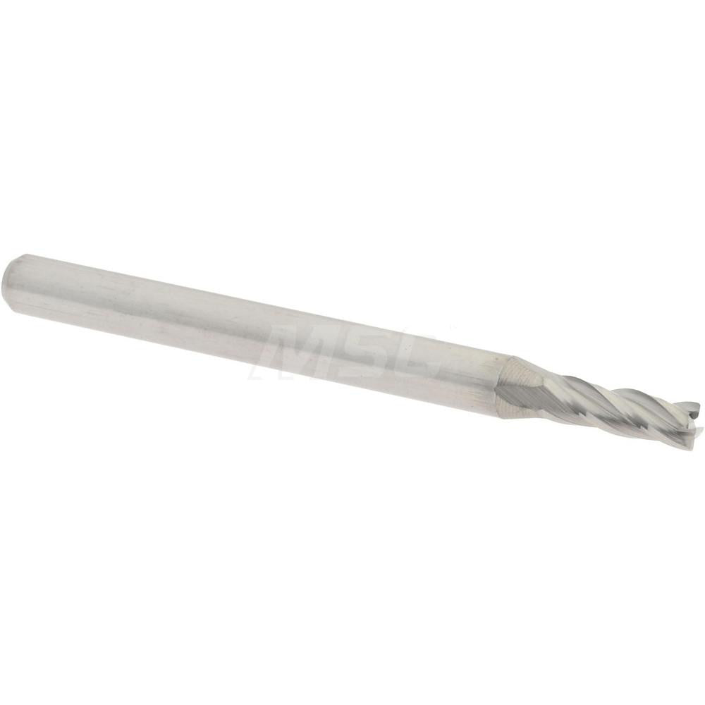 Accupro 58716382 Corner Radius End Mill 0.0938" Dia, 9/32" LOC, 0.005" Radius, 4 Flutes, Solid Carbide