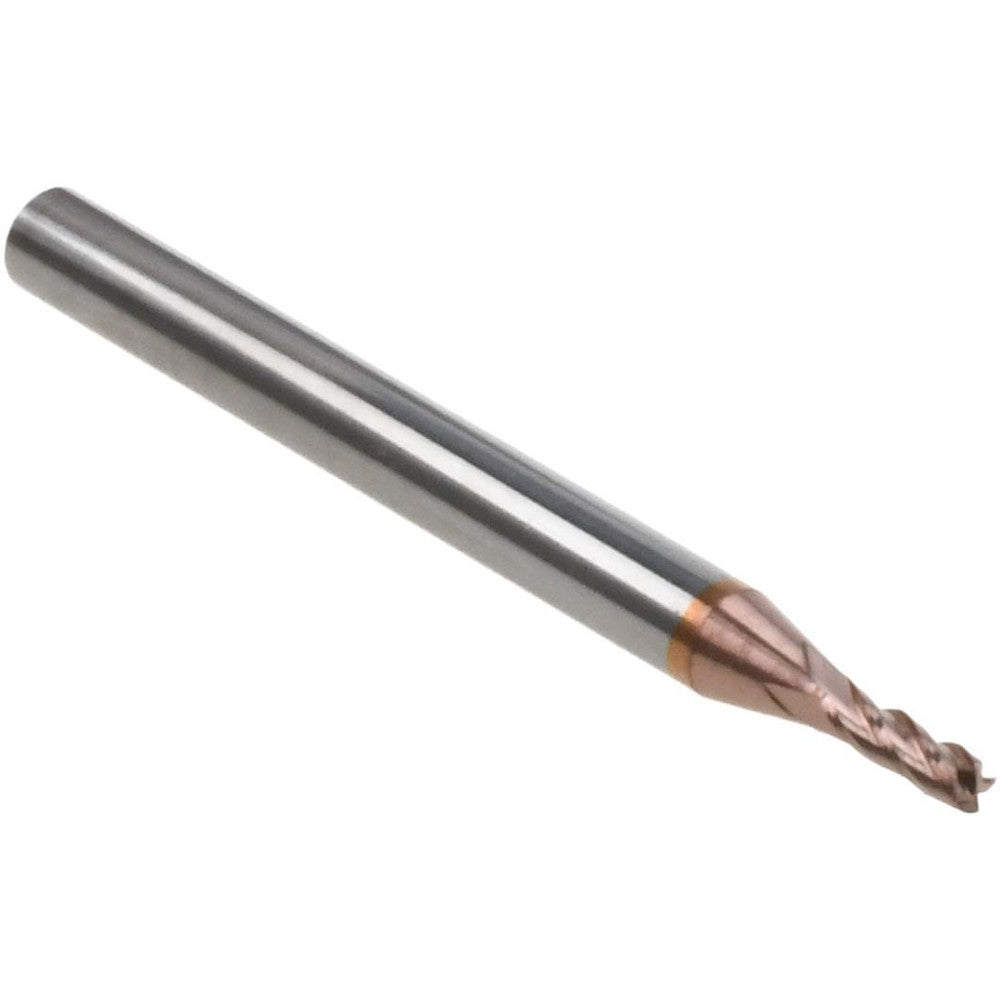 Accupro 58716721 Corner Radius End Mill 1/16" Dia, 3/16" LOC, 0.005" Radius, 4 Flutes, Solid Carbide