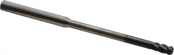 Accupro 58724360 Ball End Mill 0.1969" Dia, 0.3937" LOC, 4 Flute, Solid Carbide