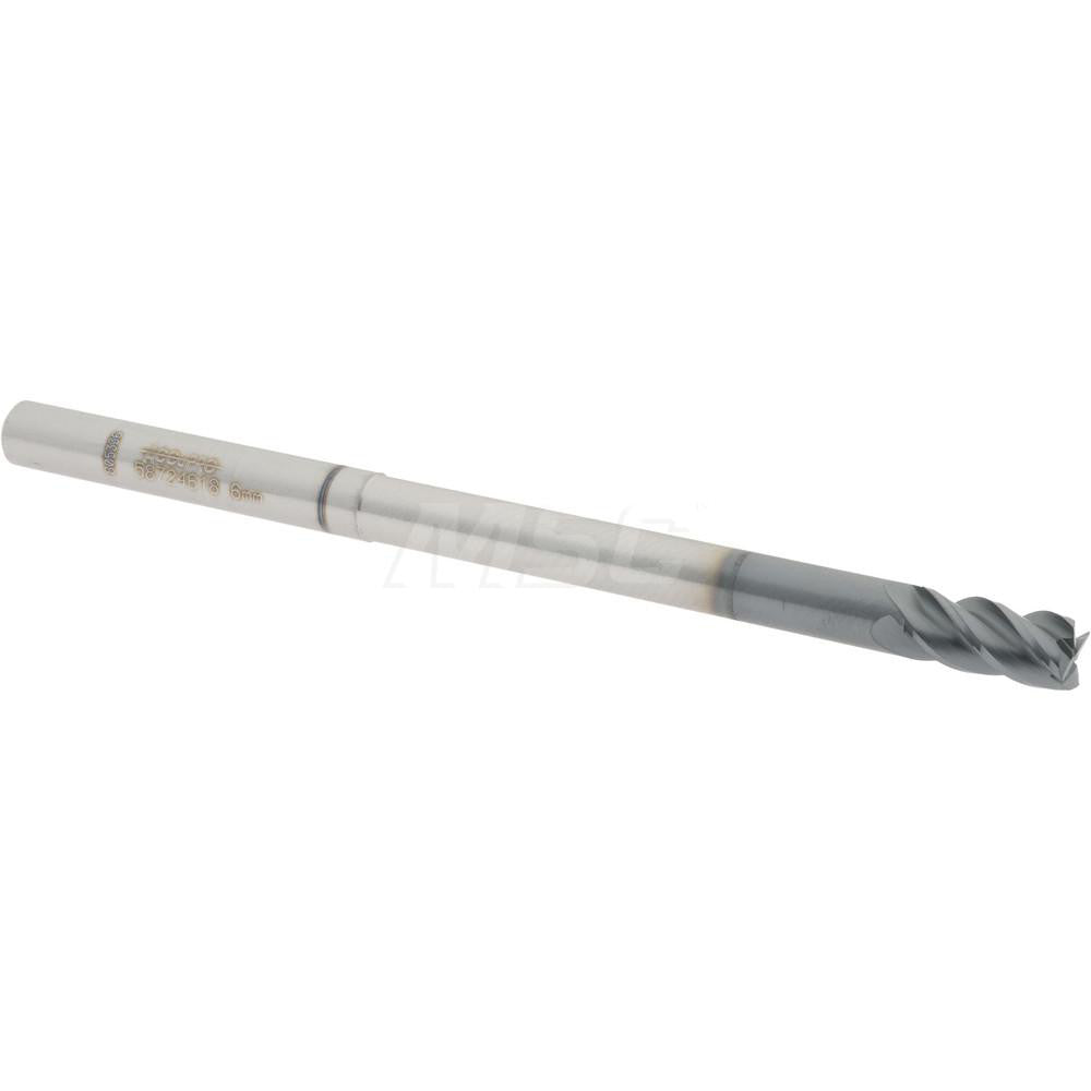 Accupro 58724618 Square End Mill 0.2362'' Dia, 0.4724'' LOC, 4 Flutes, Solid Carbide