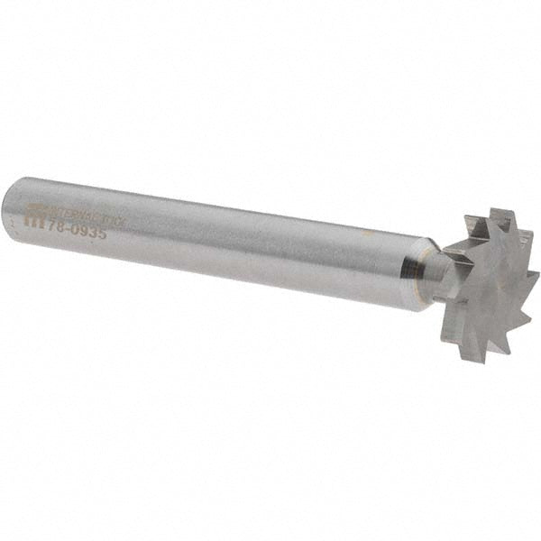 Internal Tool Inc 78-0935 Woodruff Keyseat Cutter 3/4" Cut Dia, 1/8" Cut Width, 3/8" Shank Dia, Straight Tooth