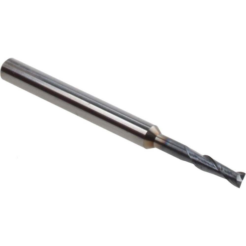 Accupro 58746843 Square End Mill 5/64'' Dia, 1/4'' LOC, 1/8'' Shank Dia, 1-1/2'' OAL, 2 Flutes, Solid Carbide