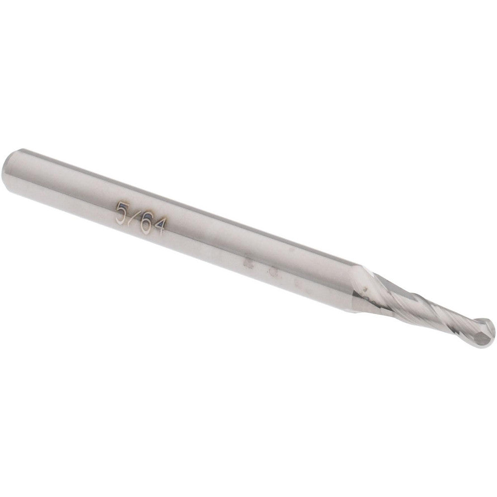 Accupro 58746918 Ball End Mill 0.0781" Dia, 0.25" LOC, 2 Flute, Solid Carbide