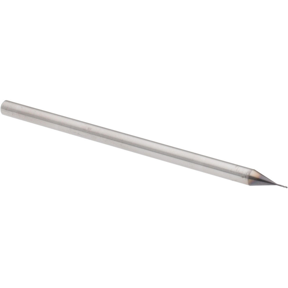 Accupro 14797136 Square End Mill 0.015" Dia, 0.022" LOC, 3 Flutes, Solid Carbide