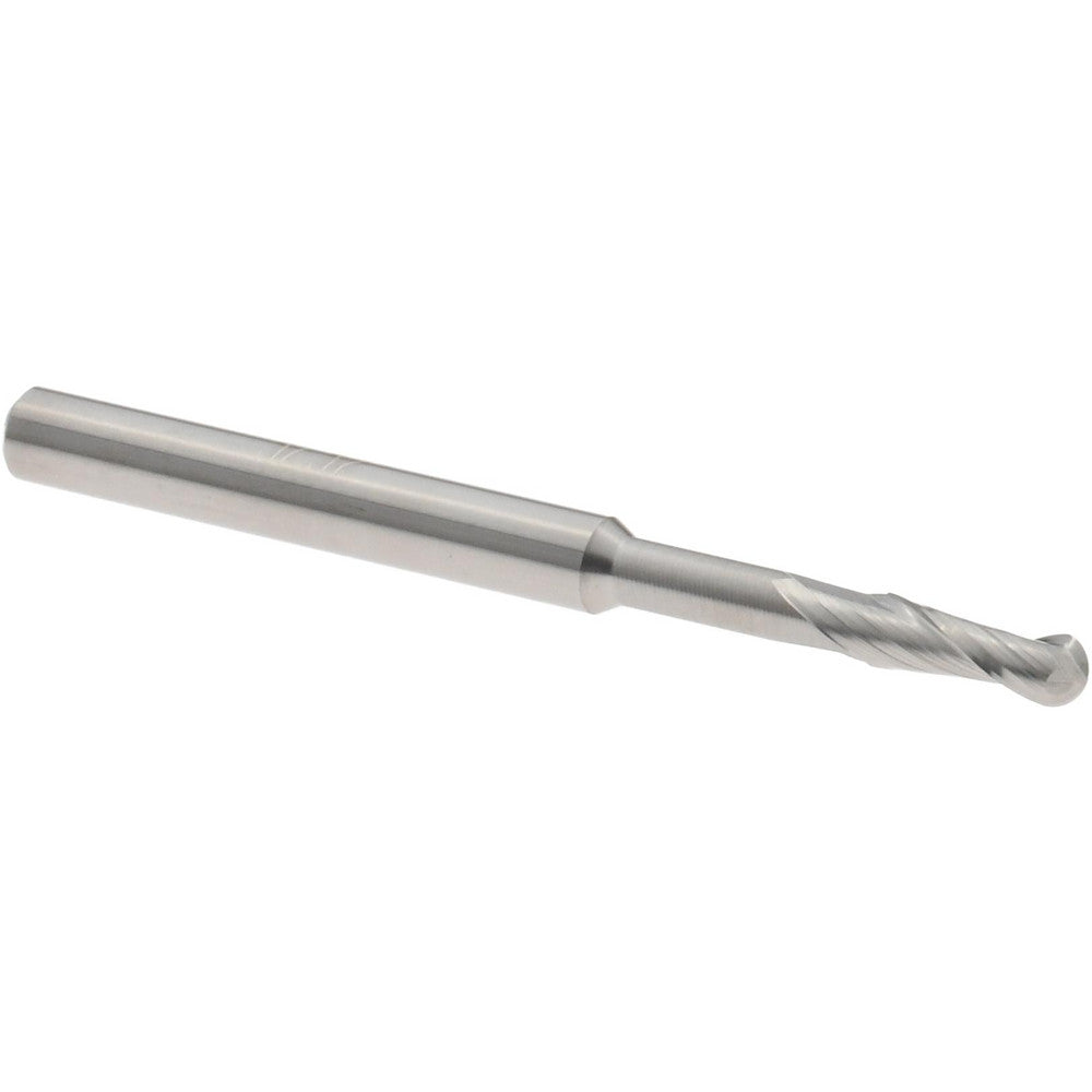 Accupro 58747544 Ball End Mill 3/32" Dia, 9/32" LOC, 2 Flute, Solid Carbide