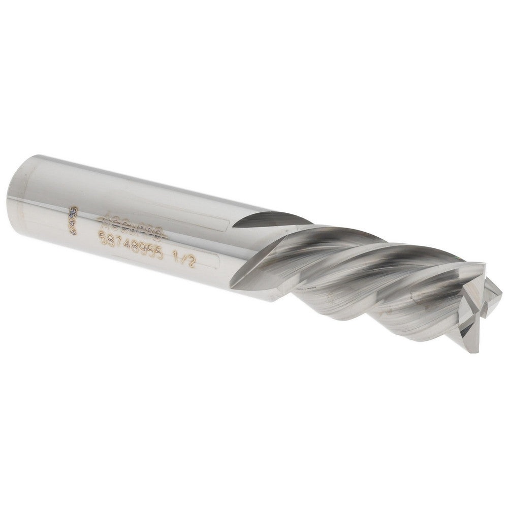 Accupro 58748955 Square End Mill 1/2" Dia, 1" LOC, 4 Flutes, Solid Carbide