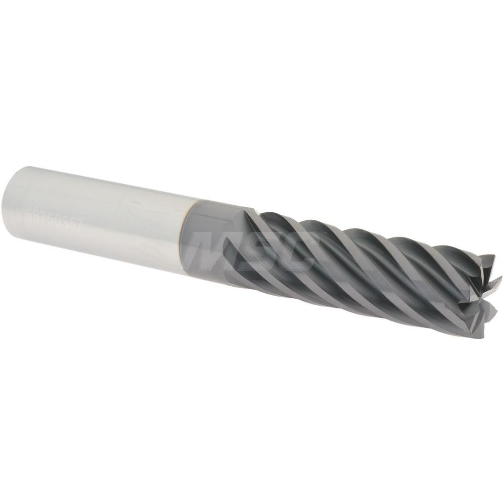 Accupro 58750357 Square End Mill 3/4'' Dia, 2-1/4'' LOC, 3/4'' Shank Dia, 5'' OAL, 7 Flutes, Solid Carbide