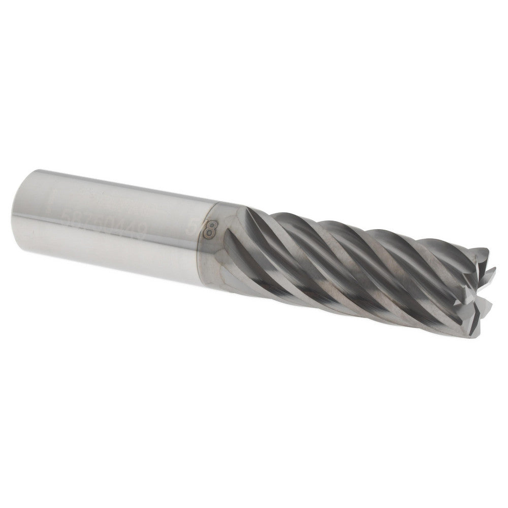 Accupro 58750449 Corner Radius End Mill 5/8" Dia, 1-5/8" LOC, 0.03" Radius, 7 Flutes, Solid Carbide