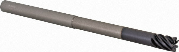 Accupro 58751074 Square End Mill 3/8'' Dia, 1/2'' LOC, 3/8'' Shank Dia, 6'' OAL, 7 Flutes, Solid Carbide