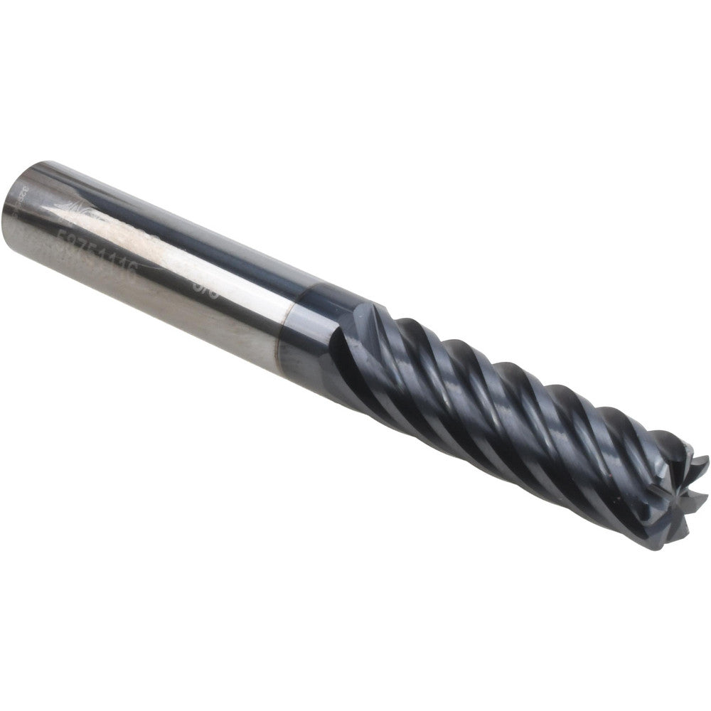 Accupro 58751116 Corner Radius End Mill 3/8" Dia, 1-1/4" LOC, 0.03" Radius, 7 Flutes, Solid Carbide