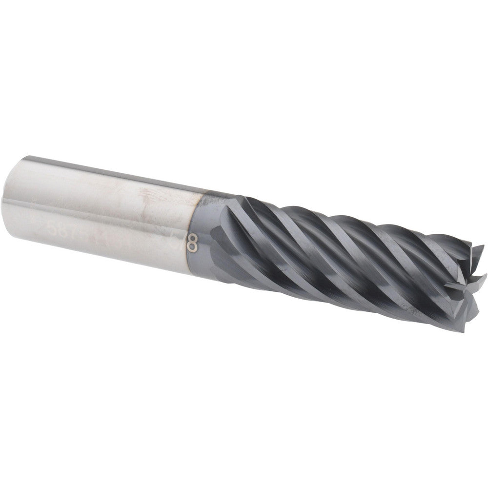 Accupro 58751181 Square End Mill 5/8'' Dia, 1-5/8'' LOC, 5/8'' Shank Dia, 3-1/2'' OAL, 7 Flutes, Solid Carbide