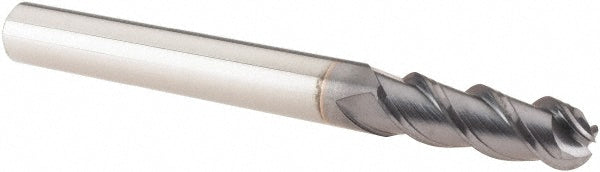 Regal Cutting Tools 090222RM Ball End Mill 0.25" Dia, 0.75" LOC, 3 Flute, Solid Carbide