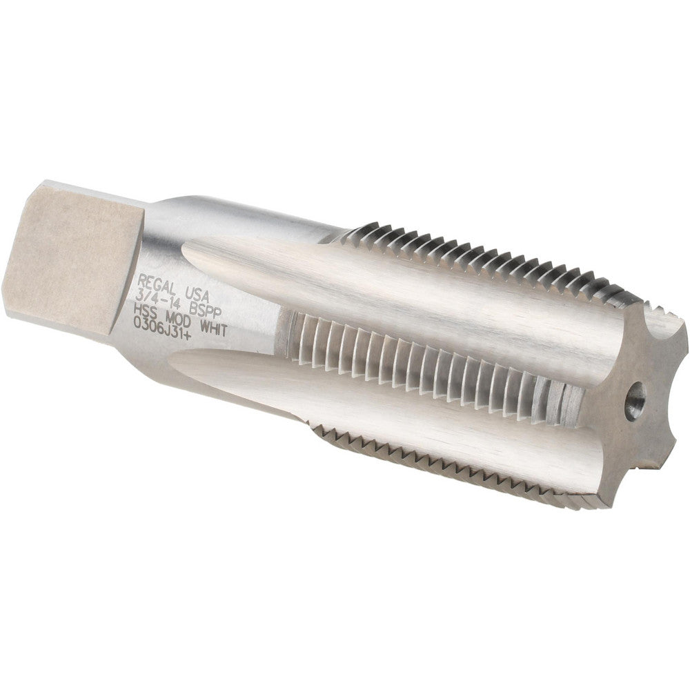 Regal Cutting Tools 015708AS British Standard Pipe Tap 3/4-14 G(BSP), Plug Chamfer, 5 Flute