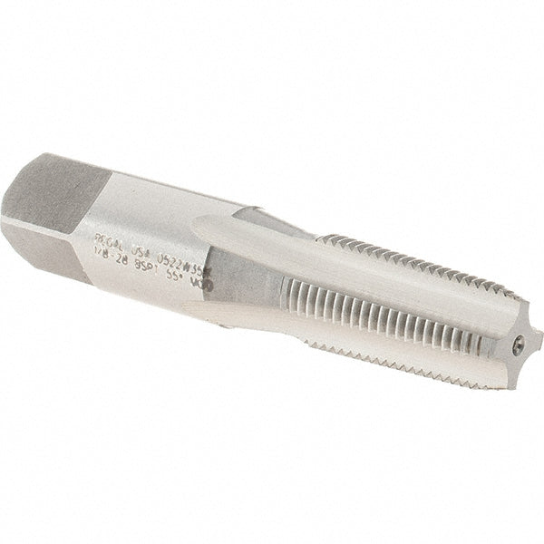 Regal Cutting Tools 015730AS British Standard Pipe Tap 1/8-28 BSPT, Plug Chamfer, 4 Flute