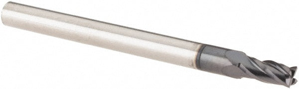 Kyocera SGS Precision Tools 49181 Square End Mill 2.50 mm Dia, 5.00 mm LOC, 4 Flute, Solid Carbide