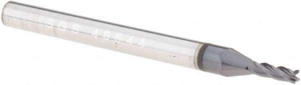 Kyocera SGS Precision Tools 48544 Square End Mill 1.50 mm Dia, 4.50 mm LOC, 4 Flute, Solid Carbide