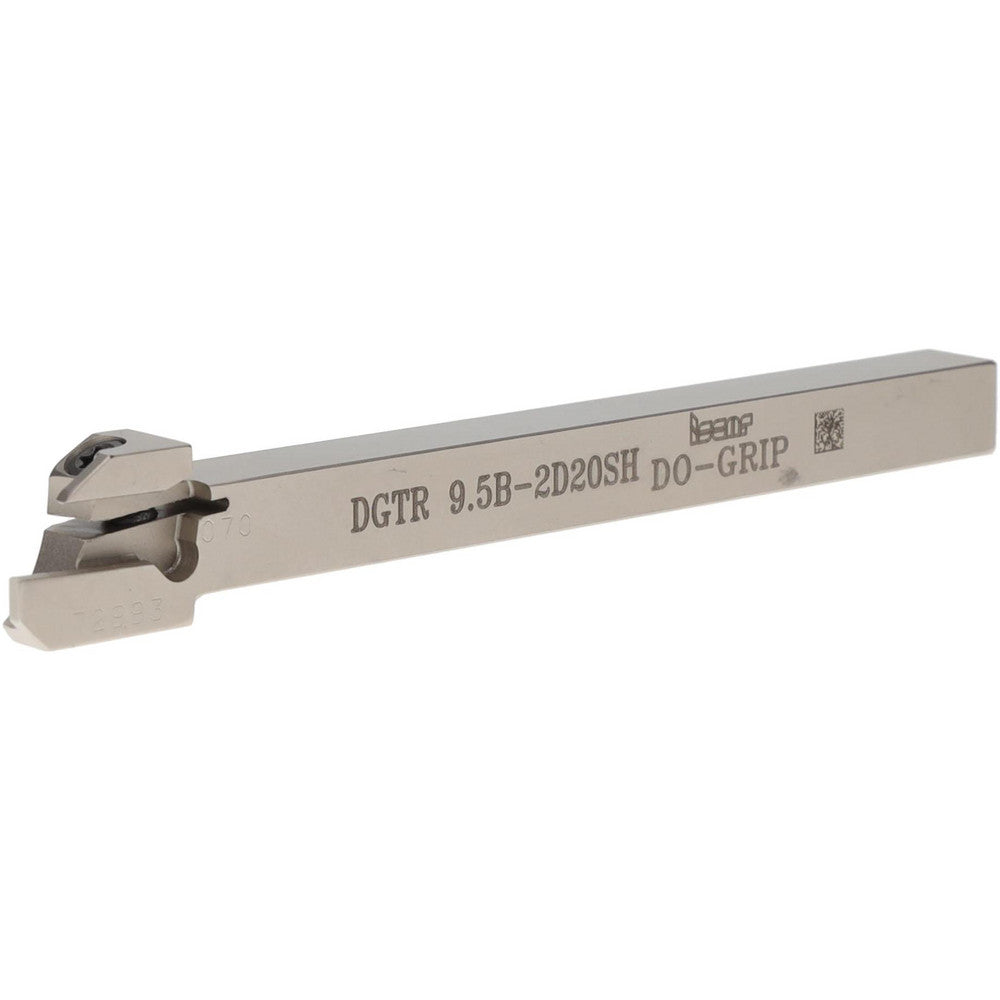 Iscar 2301527 Indexable Grooving-Cutoff Toolholder DGTR/L 9.5B-2D20SH, 0.075 to 0.098" Groove Width, 0.395" Max Depth of Cut, Right Hand