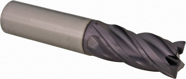 Kyocera SGS Precision Tools 36386 Corner Radius End Mill 3/4" Dia, 1-1/2" LOC, 0.0300" Radius, 4 Flute, Solid Carbide
