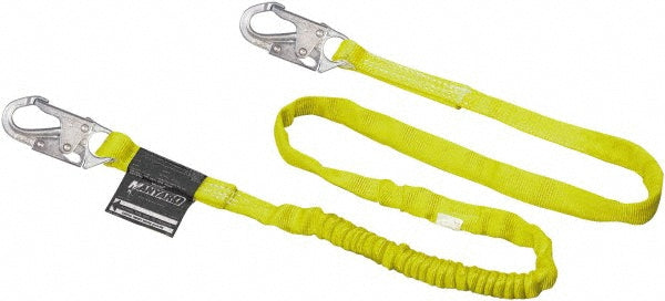 Miller 216WLS-Z7/4FTYL 4' Long, 310 Lb Capacity, 1 Leg Locking Snap Hook Harness Lanyard