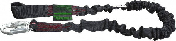 Miller 933K-Z7/6FTBK 6' Long, 310 Lb Capacity, 2 Leg Choke-Off Loop Harness Shock Absorbing Lanyard