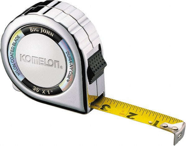 Komelon 535C Tape Measure 35' Long, 1" Width, Yellow Blade