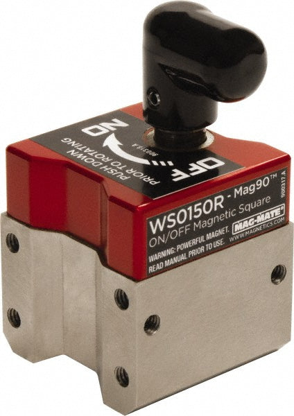 Mag-Mate WS0150R 1-1/2" Wide x 1-1/2" Deep x 1-1/8" High Rare Earth Magnetic Welding & Fabrication Square