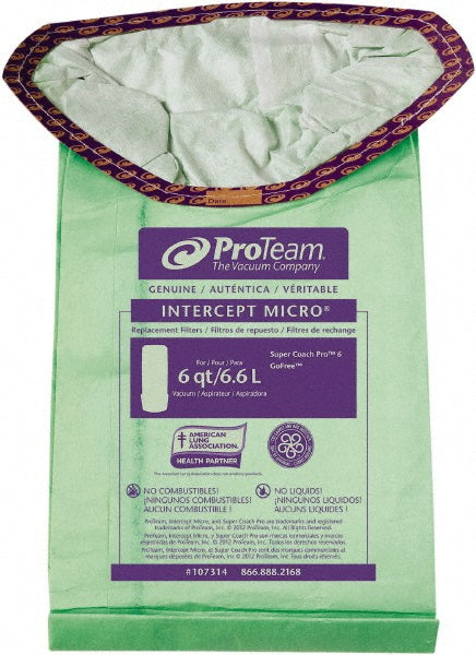 ProTeam 107314 Vacuum Cleaner Intercept Micro Filter Dry Pickup
