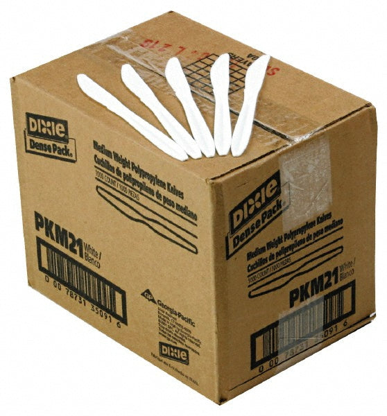 Dixie DXEPKM21 Pack of (1,000) Mediumweight Plastic Knives