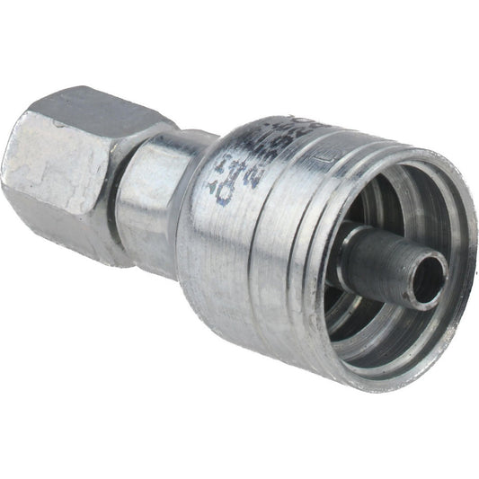 Eaton 04Z-604-BG Hydraulic Hose Male SAE 37 deg JIC Rigid Fitting 0.2500" Hose ID, 0.2500" Hose OD, Hose Size 4, 7/16-20 Thread