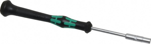 Wera 05118136001 Precision Nut Driver 5/32" Drive, Solid Shaft, Ergonomic Handle, 6-1/4" OAL