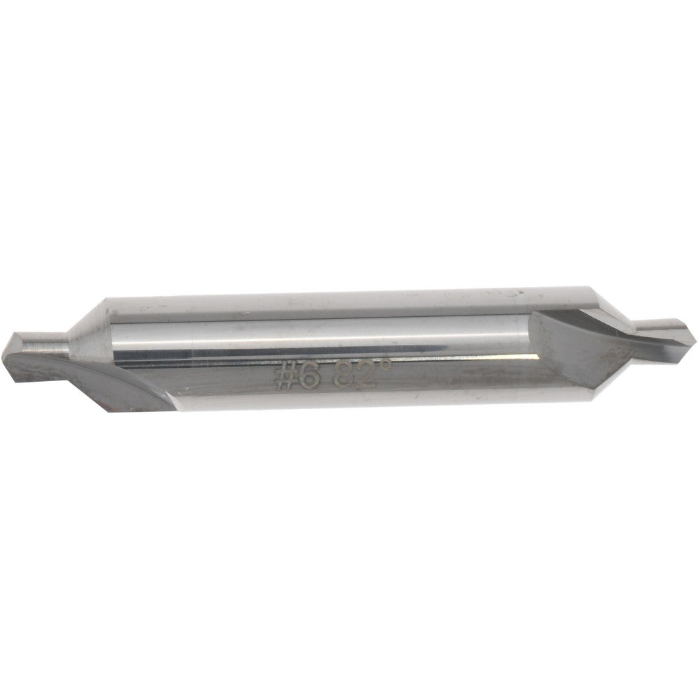 Hertel 300-002008 Combo Drill & Countersink #6, 1/2" Body Dia, 118°, Solid Carbide