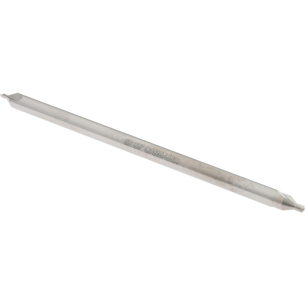 Hertel 300-005002 Combo Drill & Countersink #2, 3/16" Body Dia, 118°, Solid Carbide