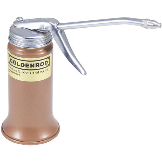 Goldenrod 600-56080 Can & Hand-Held Oilers Color Bronze  Spout Type Straight  Capacity 6oz  Spout Length 5 in  Finish Powder Coated