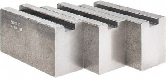 Abbott Workholding Products KTT8SSQ Soft Lathe Chuck Jaw Set Serrated, 3 Piece