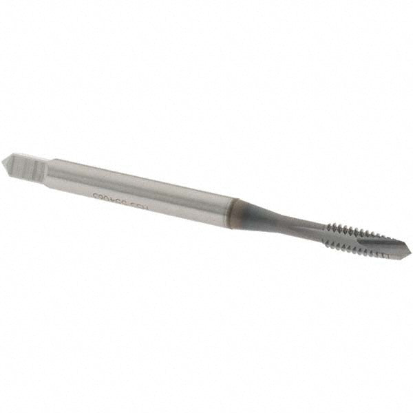 OSG 1206408 Spiral Point Tap #4-40 UNC, 2 Flutes, Plug Chamfer, 2B/3B Class of Fit, HSS, TiCN Coated