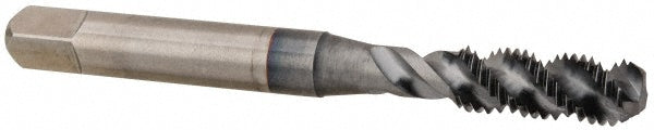 OSG 1430308 Spiral Flute Tap 1/4-28, UNF, 3 Flute, Bottoming Chamfer, 3B Class of Fit, High-Speed Steel, TiCN Finish